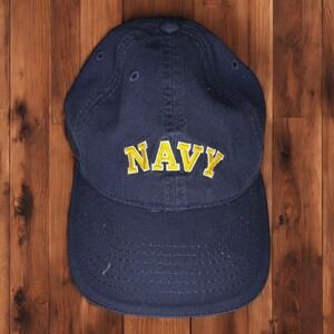 Annapolis Gear Navy Blue Baseball Cap‎ Embroidered Gold Lettering Adult